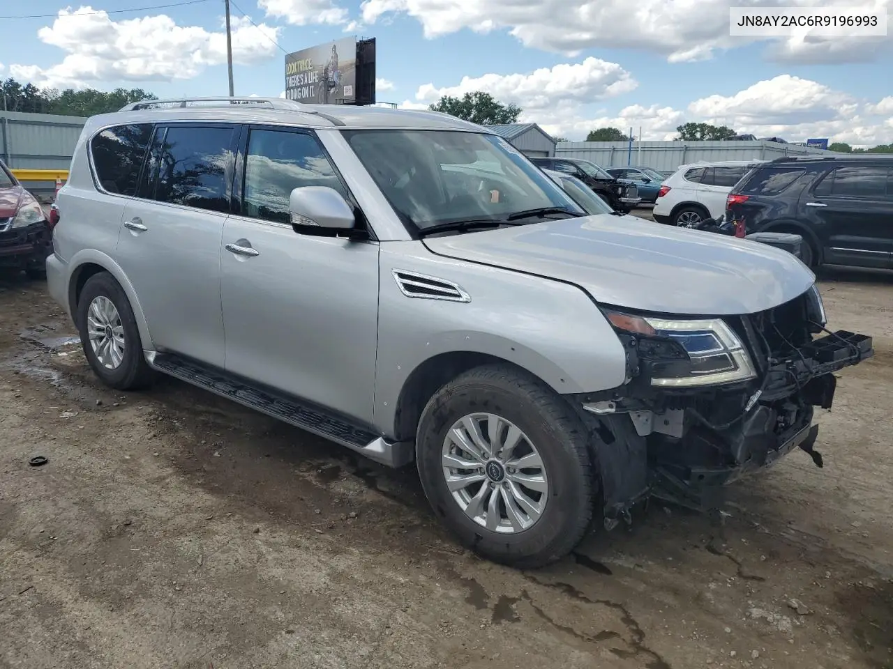 2024 Nissan Armada Sv VIN: JN8AY2AC6R9196993 Lot: 55756475