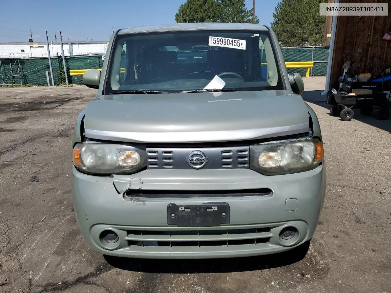 2009 Nissan Cube Base VIN: JN8AZ28R39T100411 Lot: 59990455