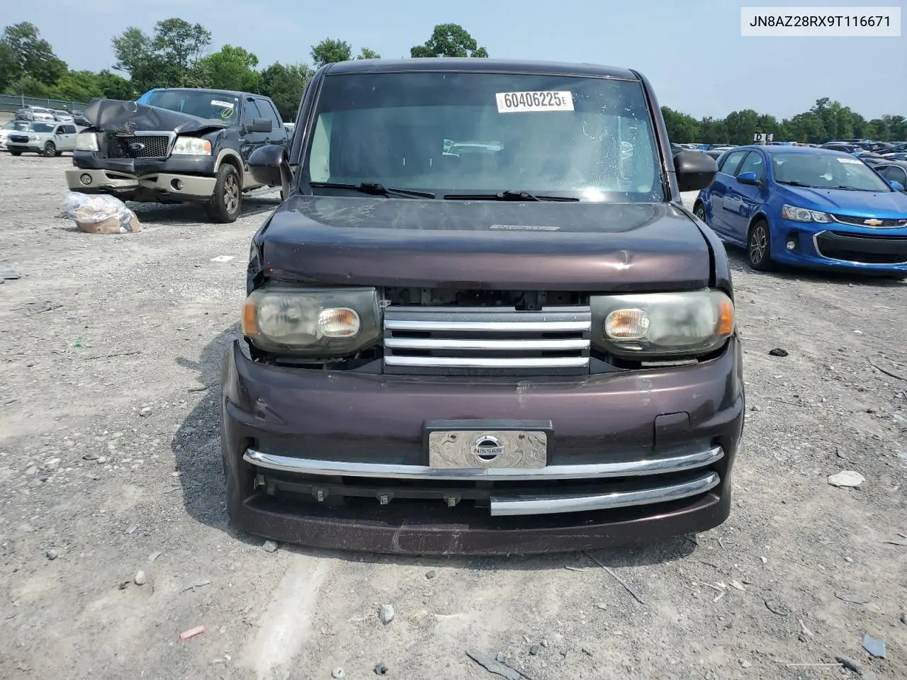 2009 Nissan Cube Base VIN: JN8AZ28RX9T116671 Lot: 60406225