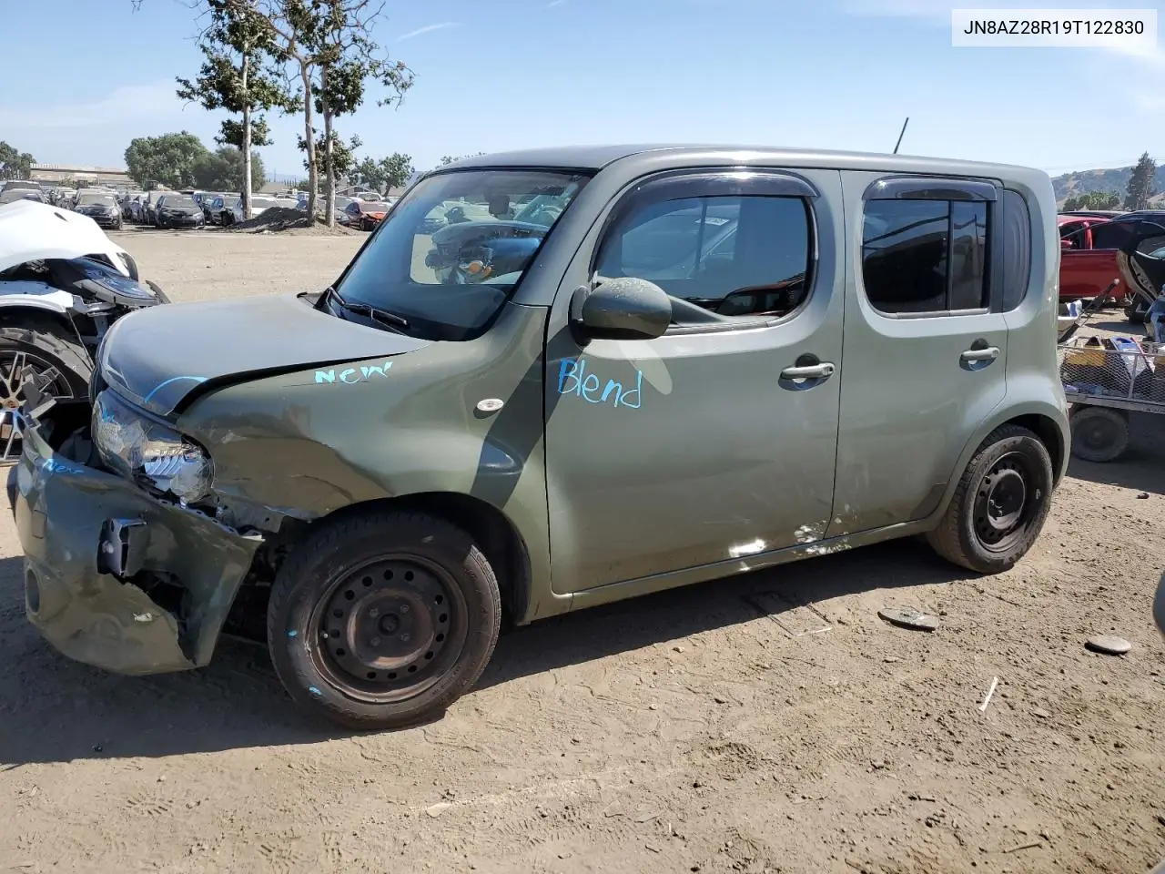 2009 Nissan Cube Base VIN: JN8AZ28R19T122830 Lot: 60489525