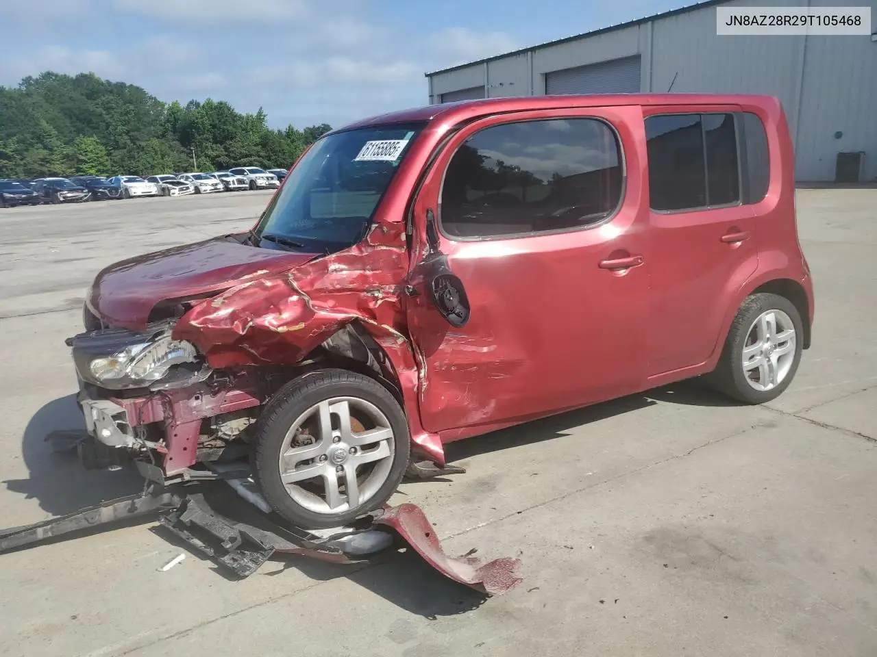 2009 Nissan Cube Base VIN: JN8AZ28R29T105468 Lot: 61155885