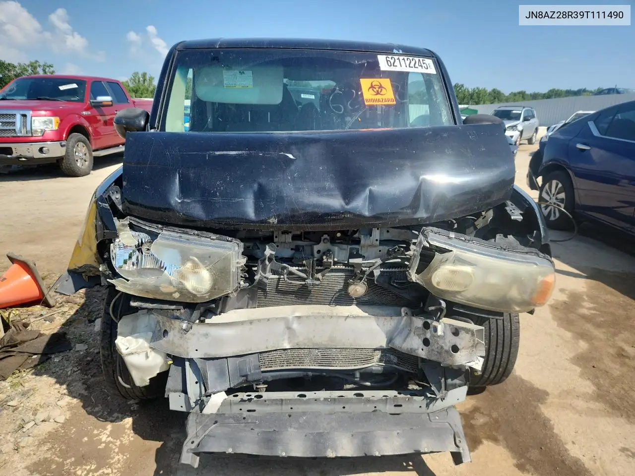 2009 Nissan Cube Base VIN: JN8AZ28R39T111490 Lot: 62112245