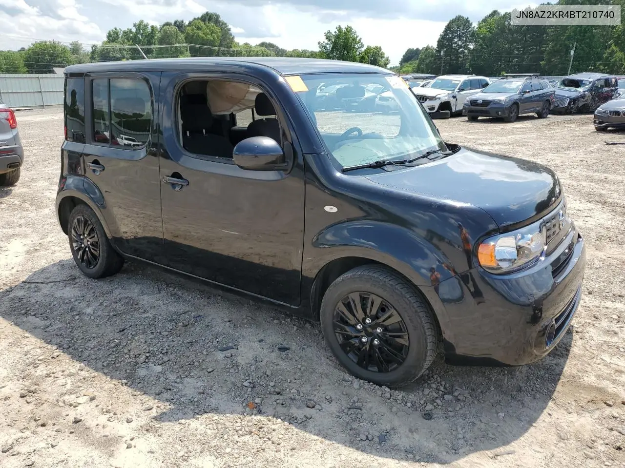2011 Nissan Cube Base VIN: JN8AZ2KR4BT210740 Lot: 60148265