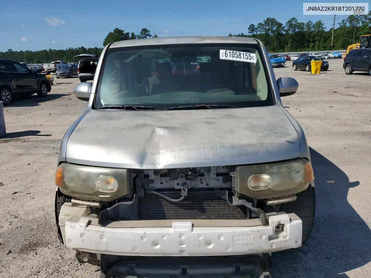 2011 Nissan Cube Base VIN: JN8AZ2KR1BT201770 Lot: 61058155
