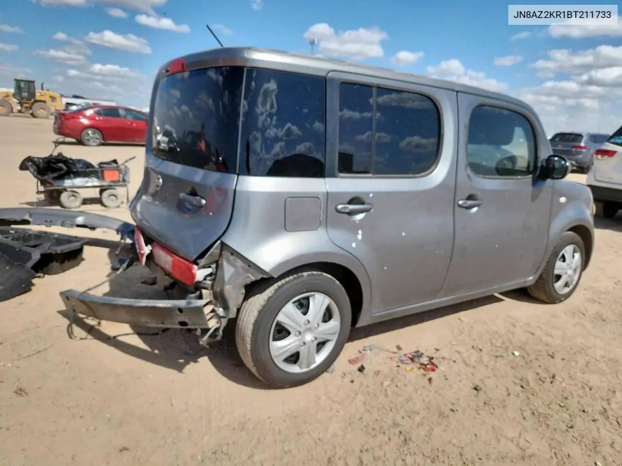 2011 Nissan Cube Base VIN: JN8AZ2KR1BT211733 Lot: 61222825