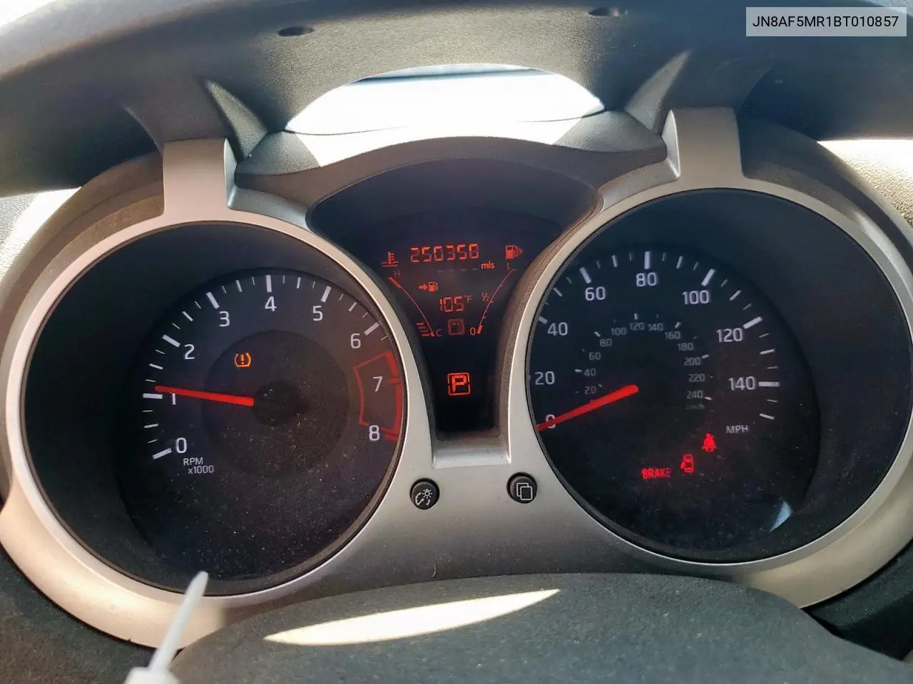 2011 Nissan Juke S VIN: JN8AF5MR1BT010857 Lot: 57836335