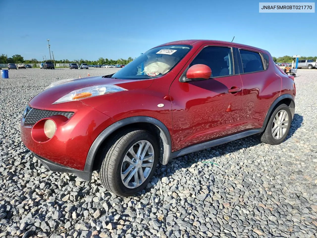 2011 Nissan Juke S VIN: JN8AF5MR0BT021770 Lot: 62111525