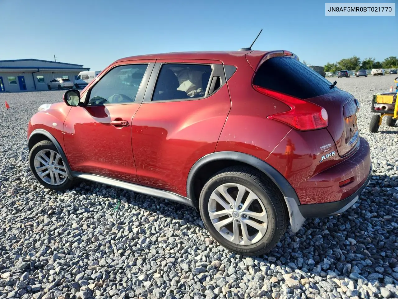 2011 Nissan Juke S VIN: JN8AF5MR0BT021770 Lot: 62111525