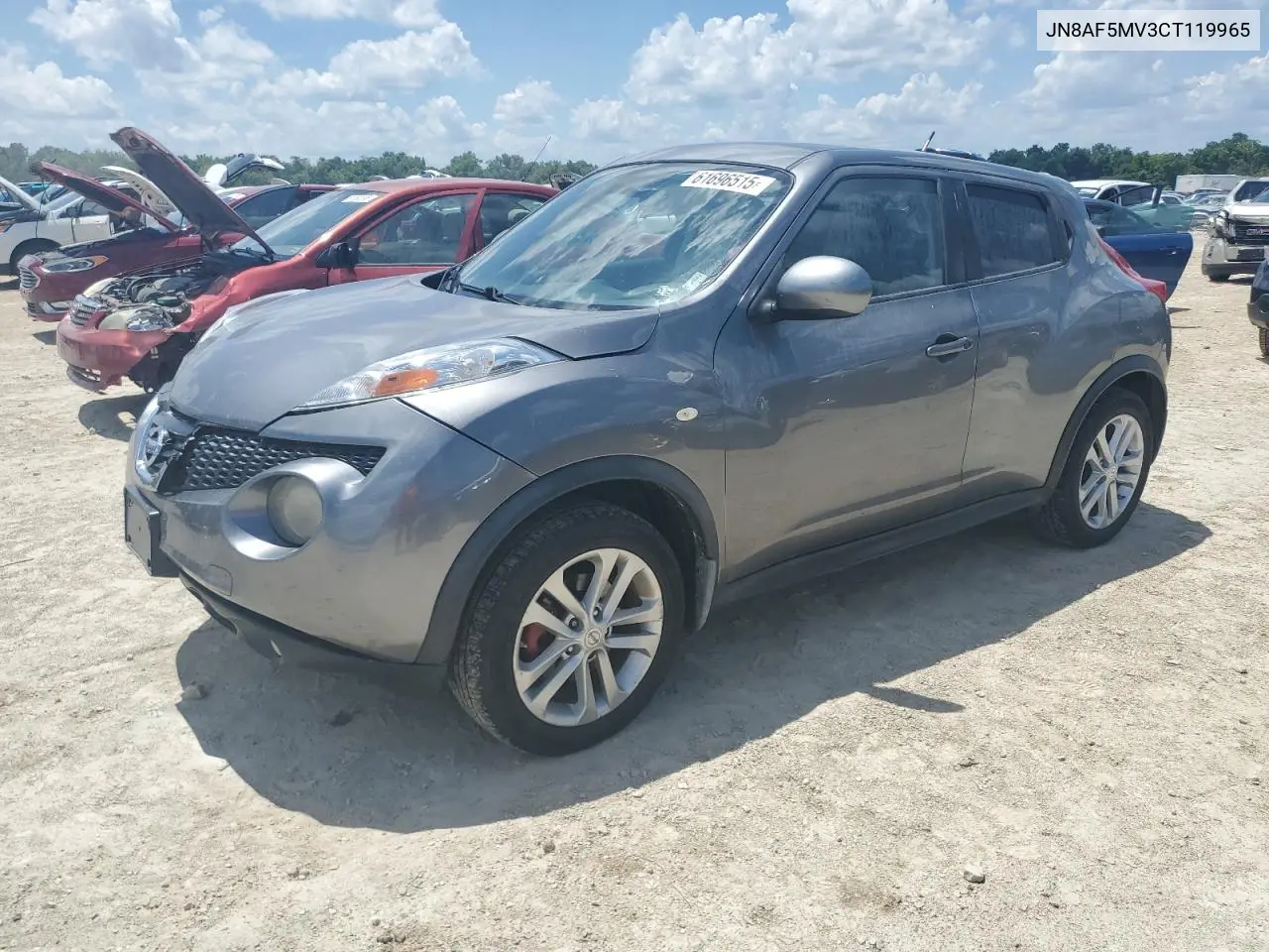 2012 Nissan Juke S VIN: JN8AF5MV3CT119965 Lot: 61696515