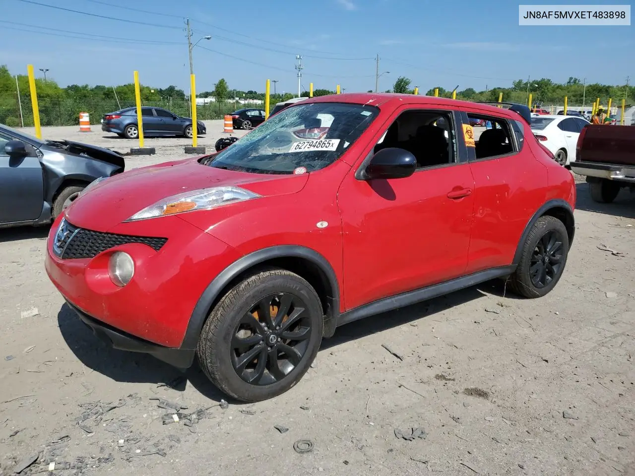 2014 Nissan Juke S VIN: JN8AF5MVXET483898 Lot: 62794865
