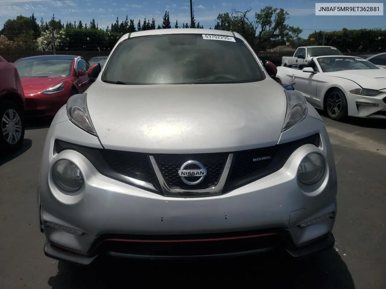2014 Nissan Juke S VIN: JN8AF5MR9ET362881 Lot: 63702295