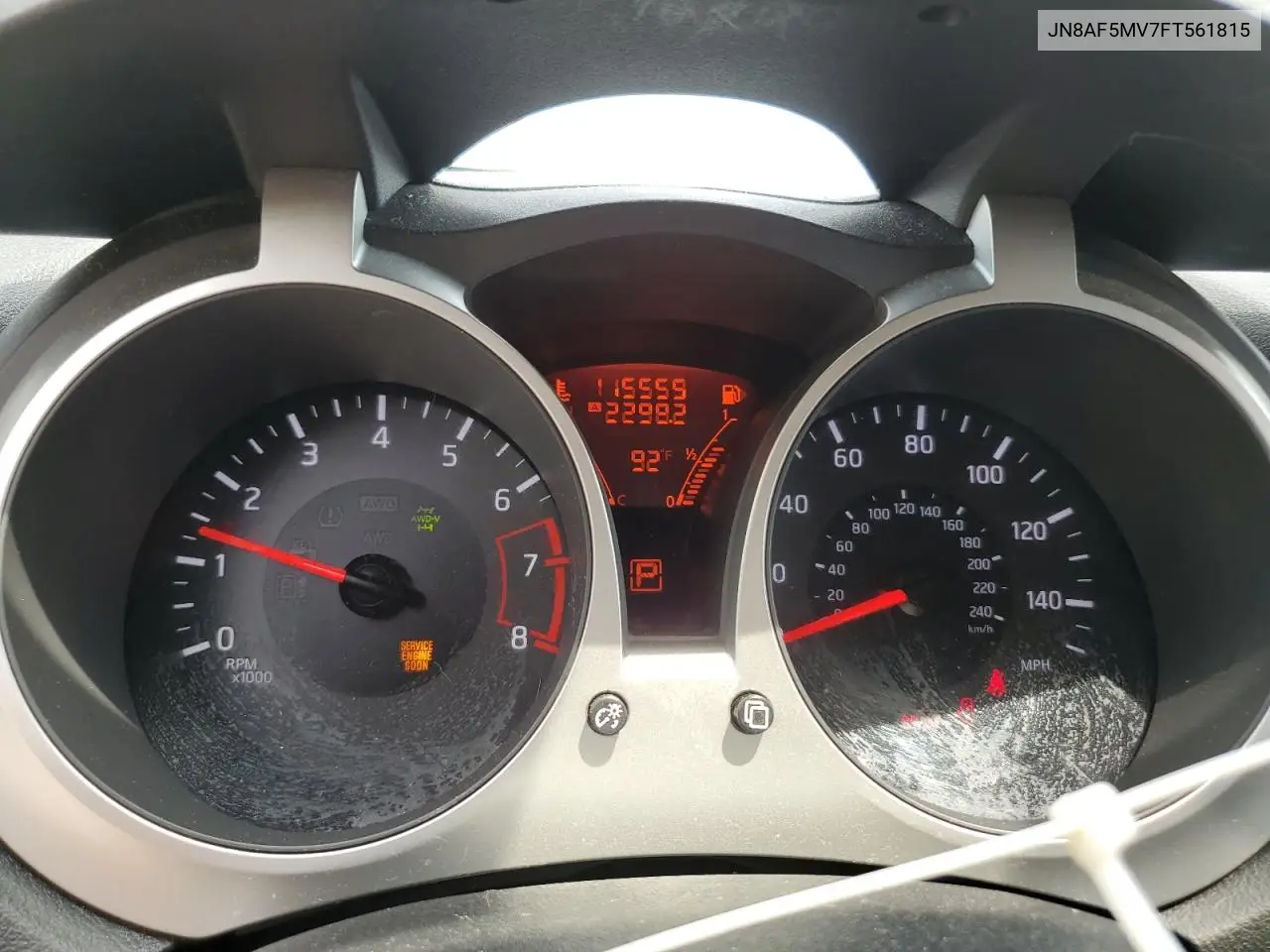 2015 Nissan Juke S VIN: JN8AF5MV7FT561815 Lot: 62285125