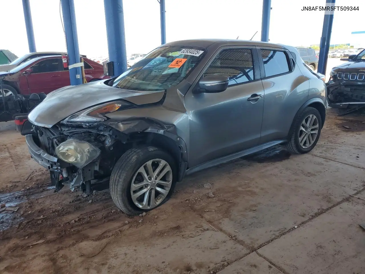 2015 Nissan Juke S VIN: JN8AF5MR5FT509344 Lot: 62934025