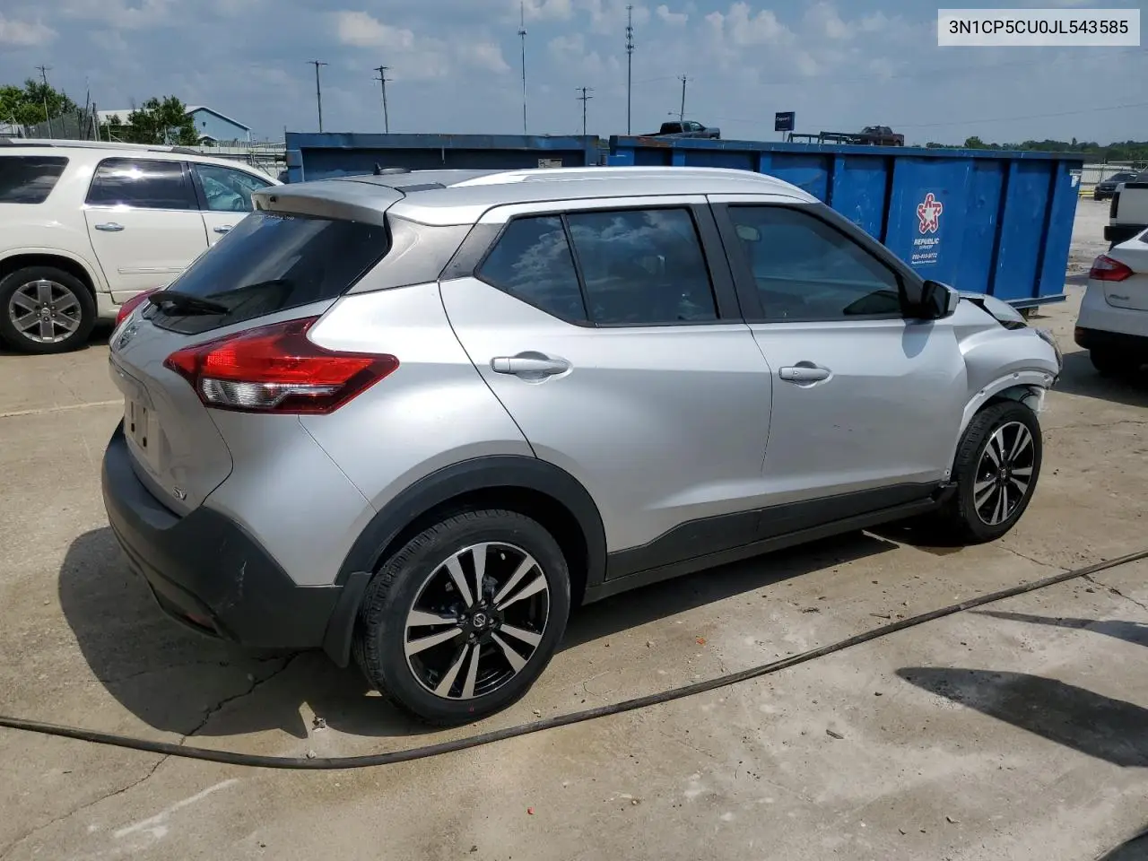 2018 Nissan Kicks S VIN: 3N1CP5CU0JL543585 Lot: 59022965