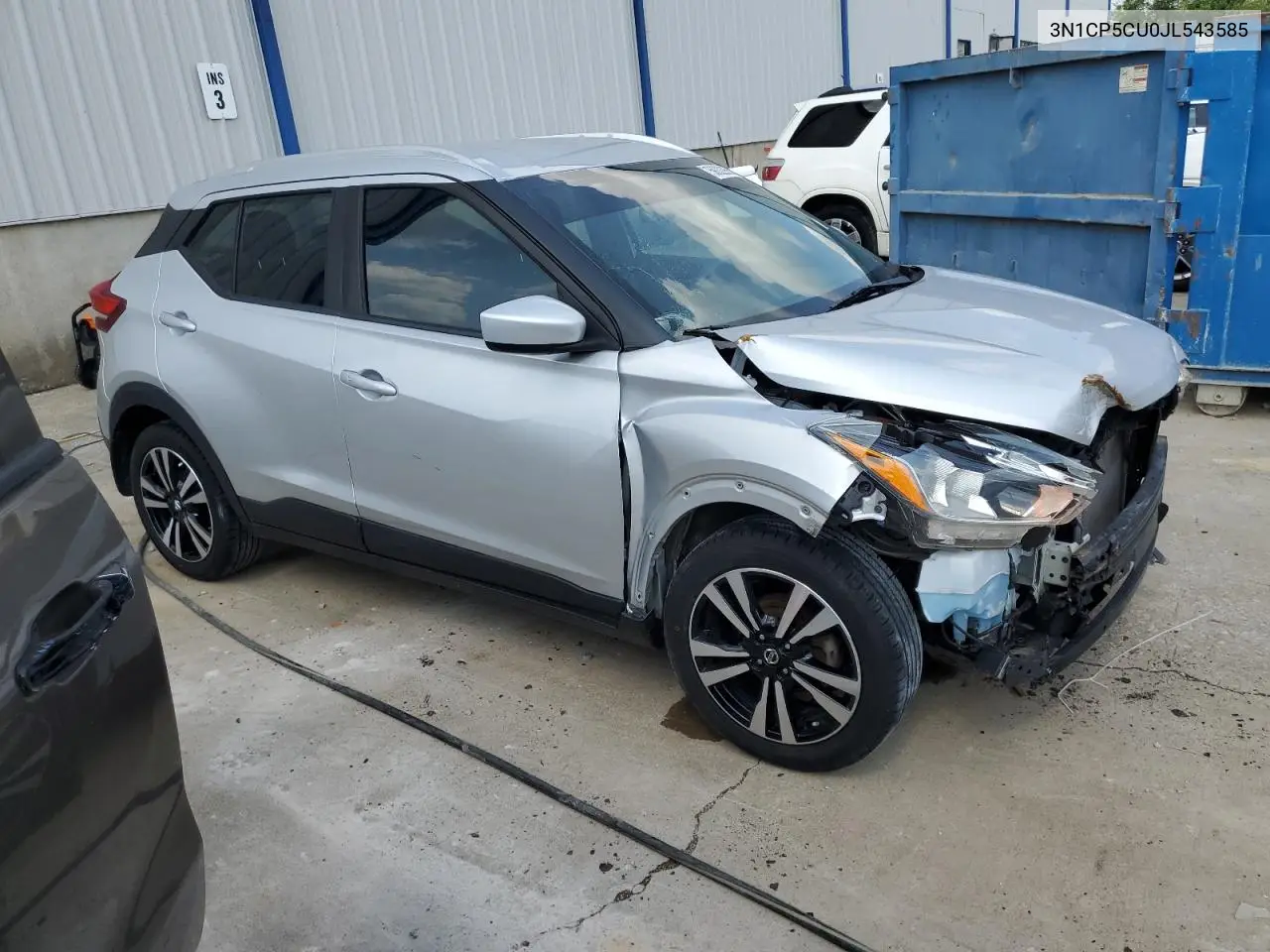 2018 Nissan Kicks S VIN: 3N1CP5CU0JL543585 Lot: 59022965