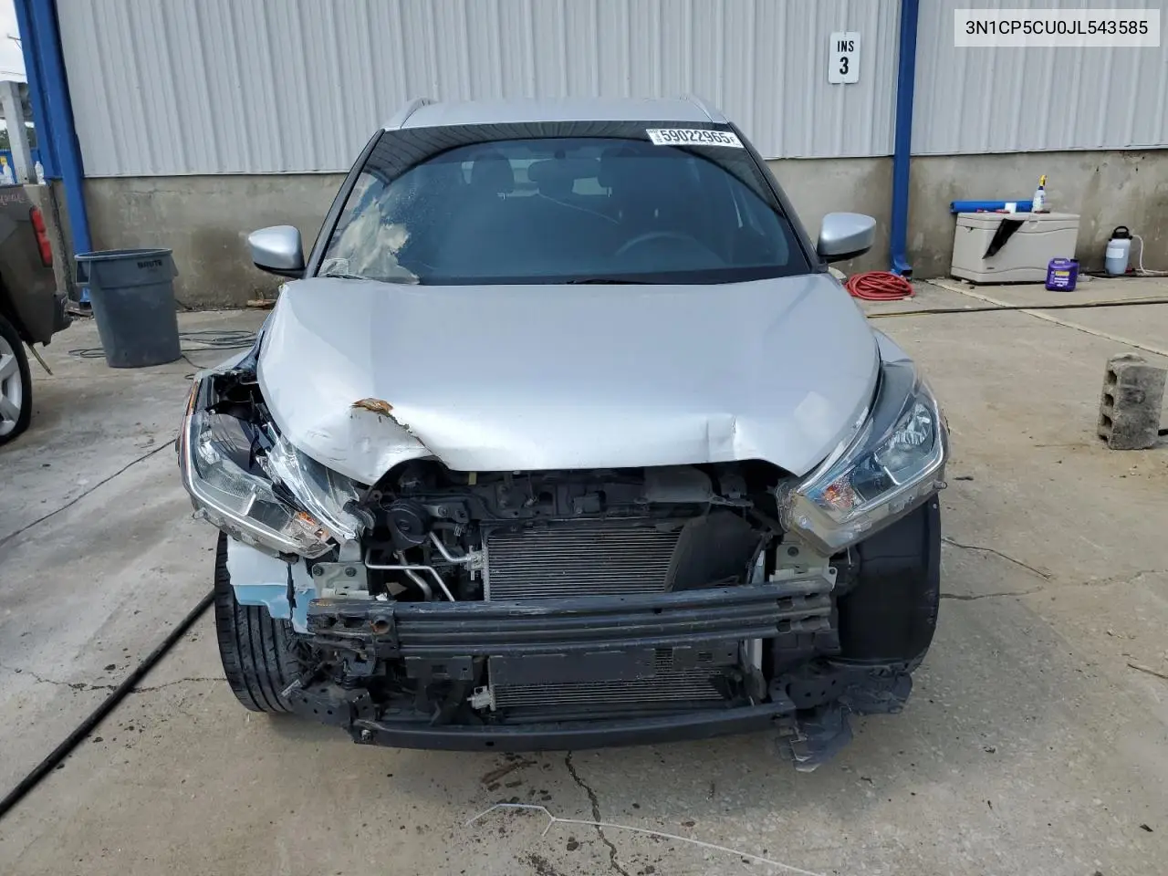 2018 Nissan Kicks S VIN: 3N1CP5CU0JL543585 Lot: 59022965