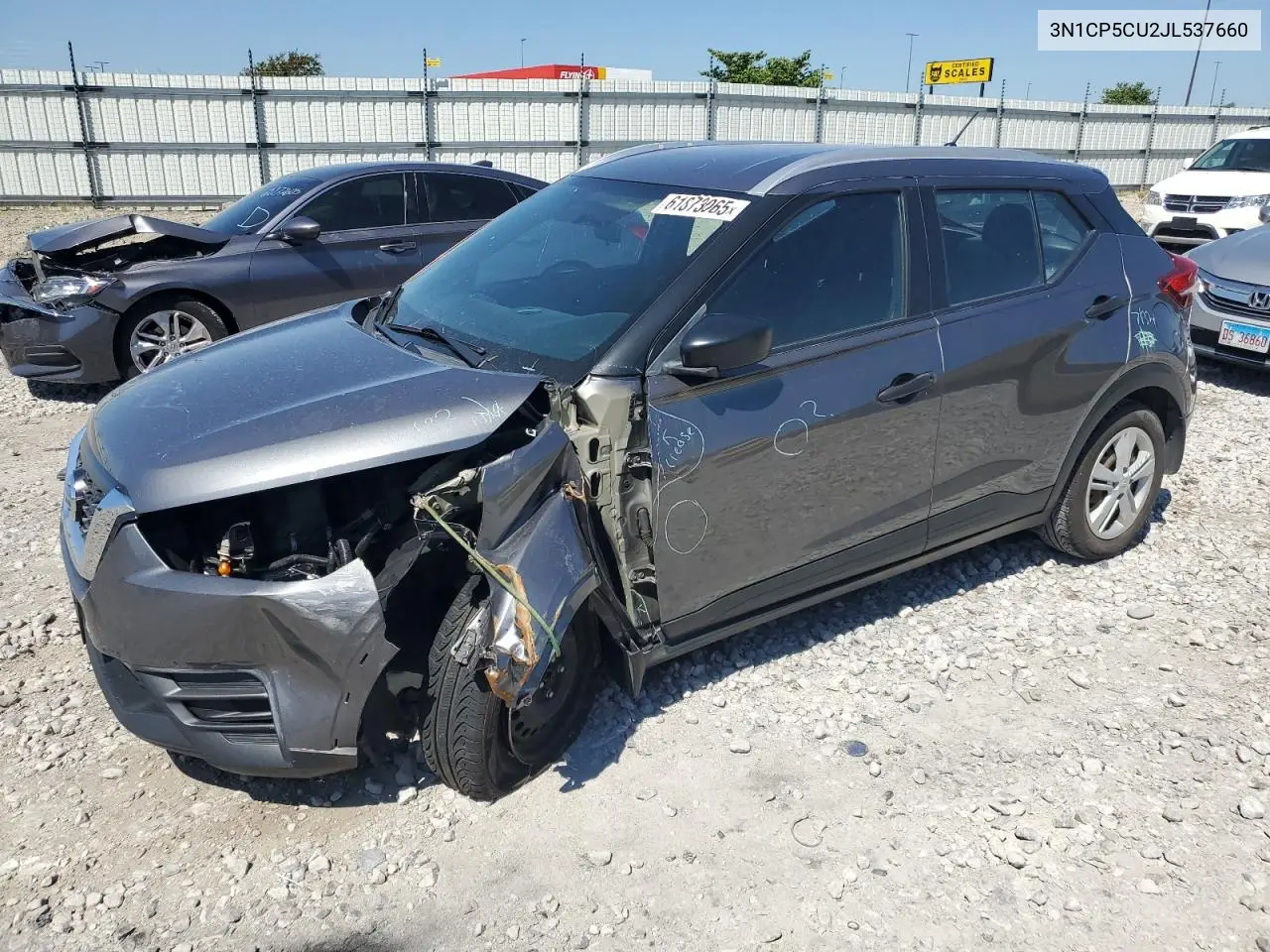 2018 Nissan Kicks S VIN: 3N1CP5CU2JL537660 Lot: 61873065