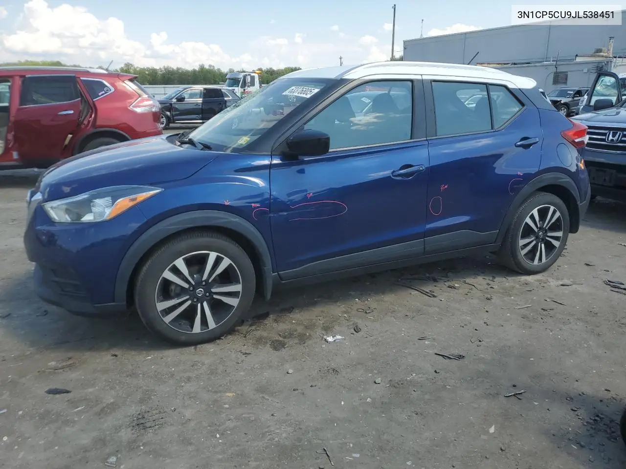 2018 Nissan Kicks S VIN: 3N1CP5CU9JL538451 Lot: 63376805