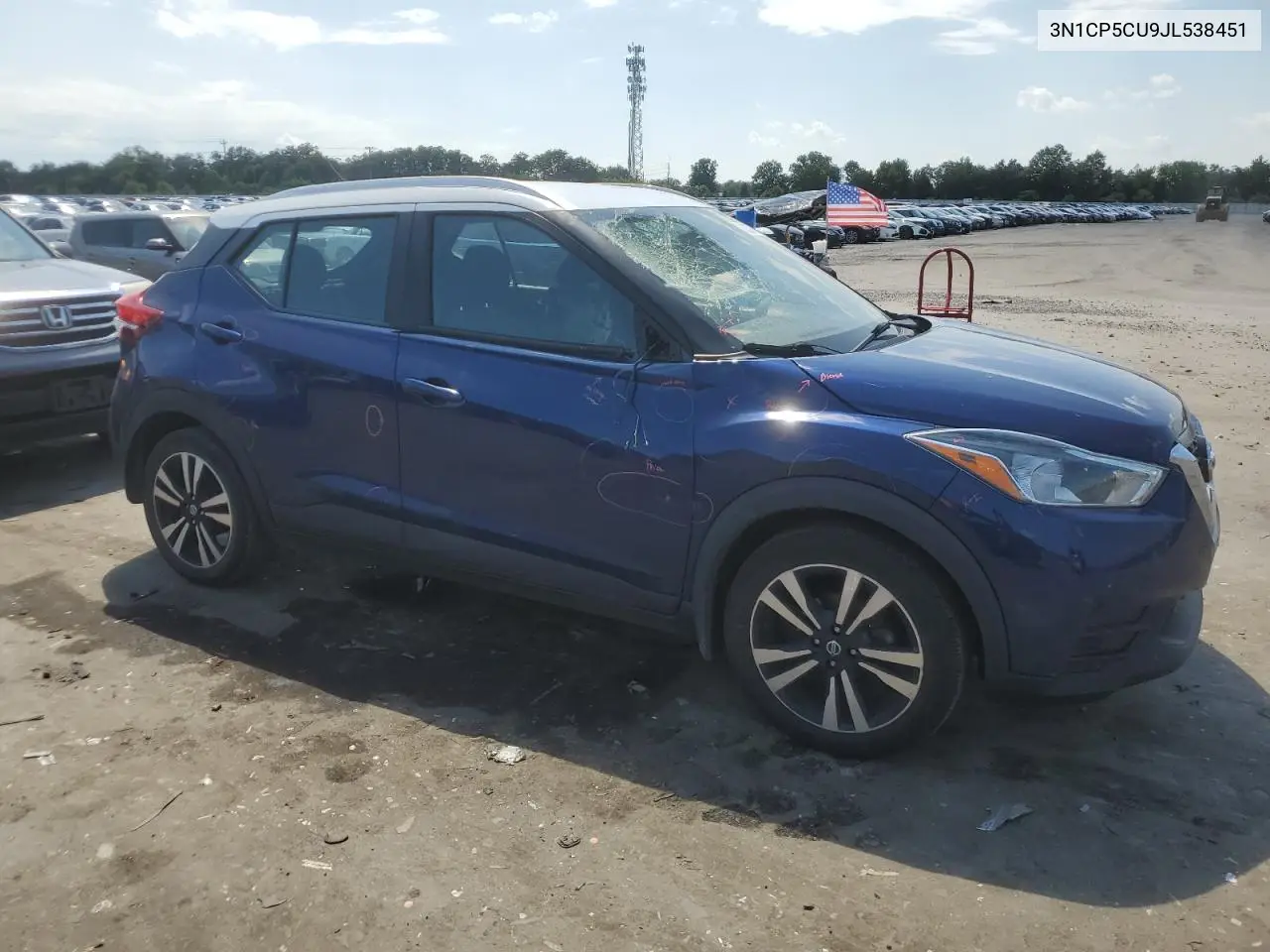 2018 Nissan Kicks S VIN: 3N1CP5CU9JL538451 Lot: 63376805