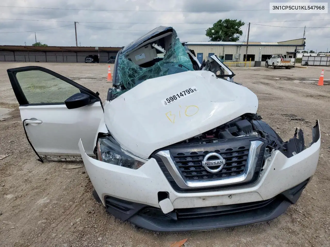 2019 Nissan Kicks S VIN: 3N1CP5CU1KL547968 Lot: 59814795