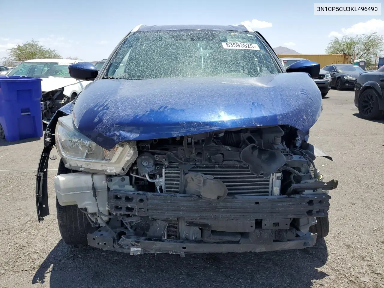 2019 Nissan Kicks S VIN: 3N1CP5CU3KL496490 Lot: 63593525