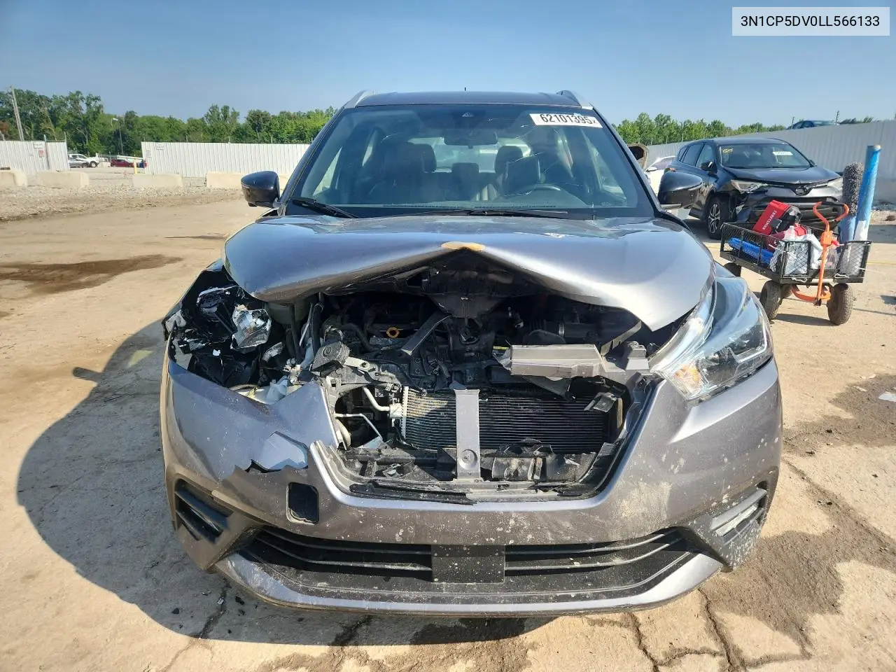 2020 Nissan Kicks Sr VIN: 3N1CP5DV0LL566133 Lot: 62101395