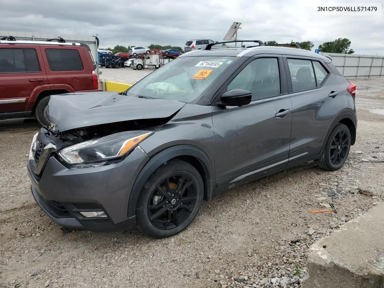 2020 Nissan Kicks Sr VIN: 3N1CP5DV6LL571479 Lot: 62163695