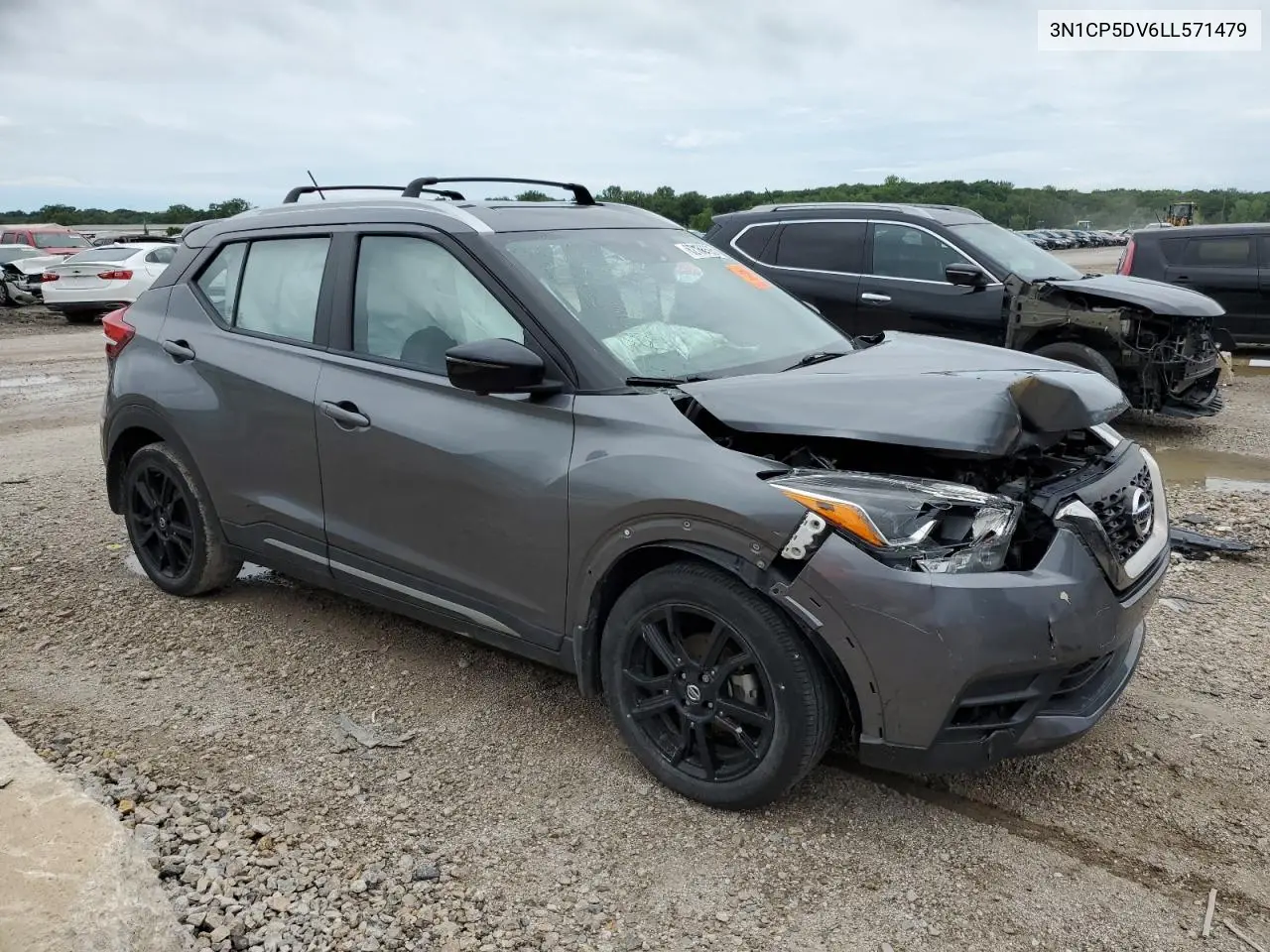 2020 Nissan Kicks Sr VIN: 3N1CP5DV6LL571479 Lot: 62163695