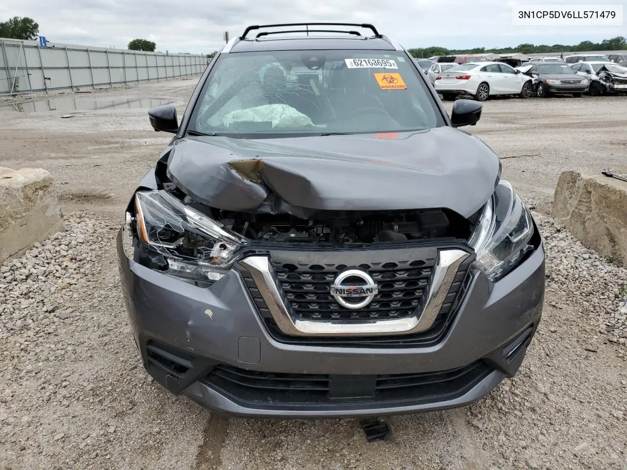 2020 Nissan Kicks Sr VIN: 3N1CP5DV6LL571479 Lot: 62163695