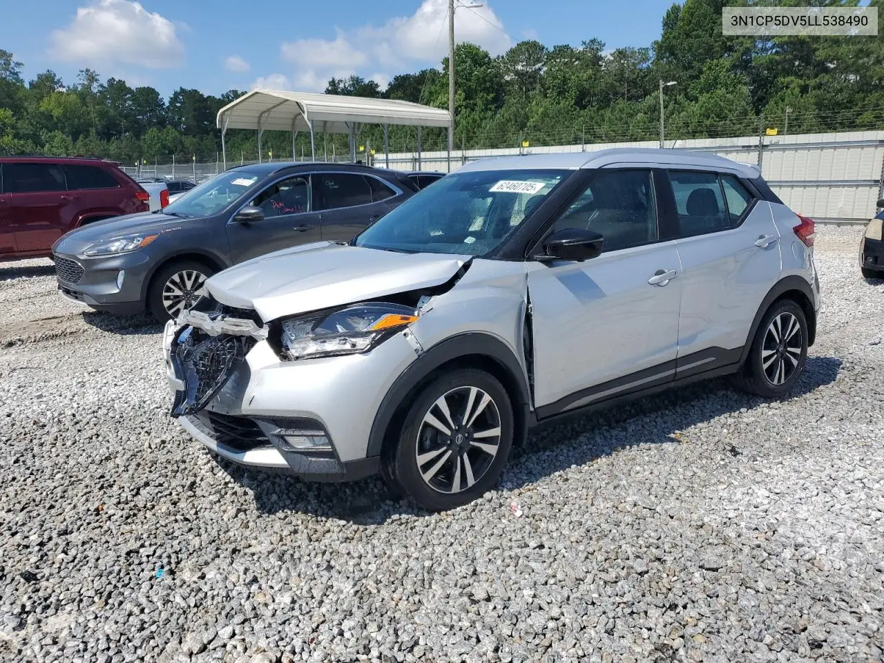 2020 Nissan Kicks Sr VIN: 3N1CP5DV5LL538490 Lot: 62460705