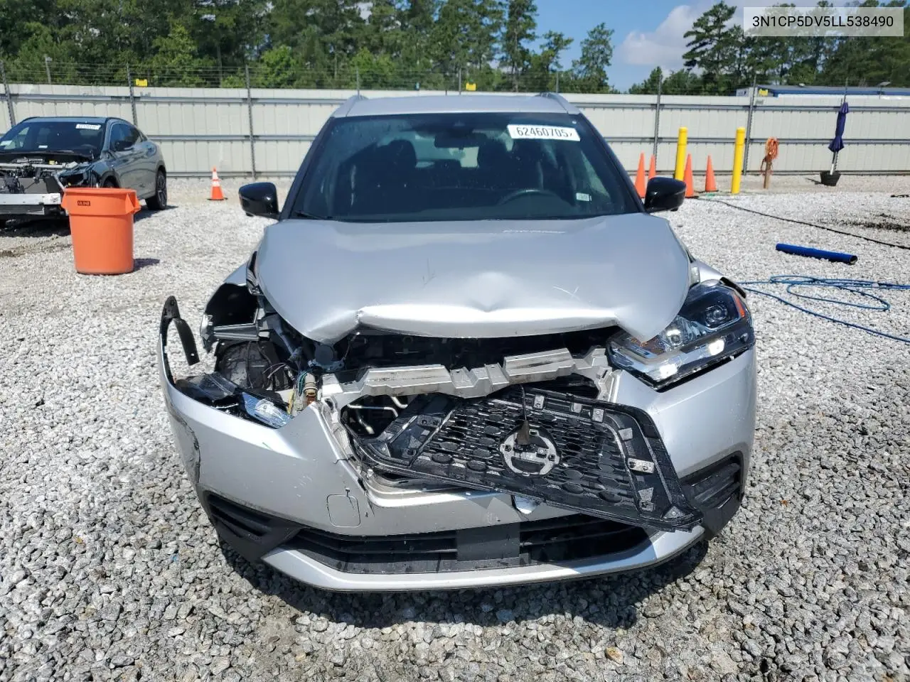 2020 Nissan Kicks Sr VIN: 3N1CP5DV5LL538490 Lot: 62460705