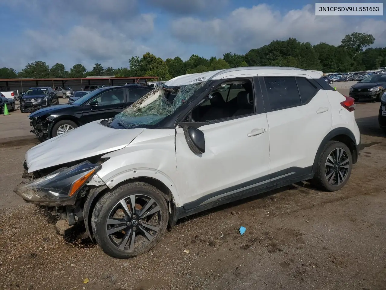 2020 Nissan Kicks Sr VIN: 3N1CP5DV9LL551663 Lot: 62788625