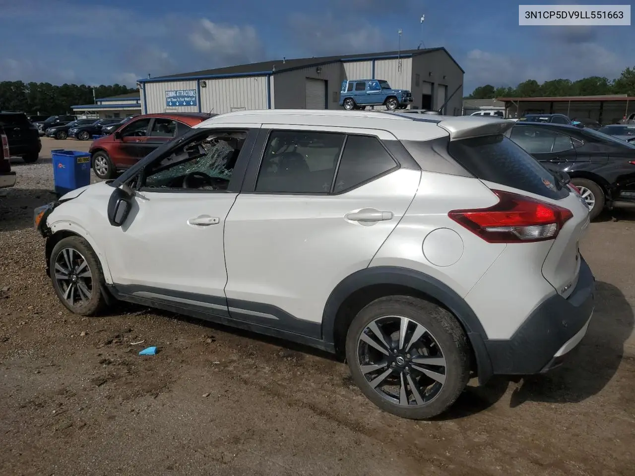 2020 Nissan Kicks Sr VIN: 3N1CP5DV9LL551663 Lot: 62788625