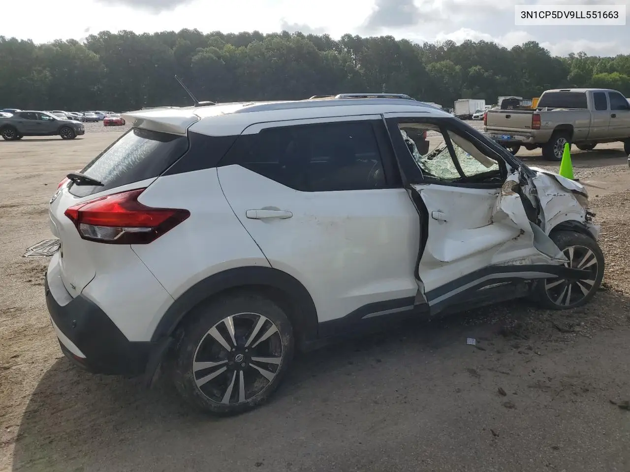 2020 Nissan Kicks Sr VIN: 3N1CP5DV9LL551663 Lot: 62788625
