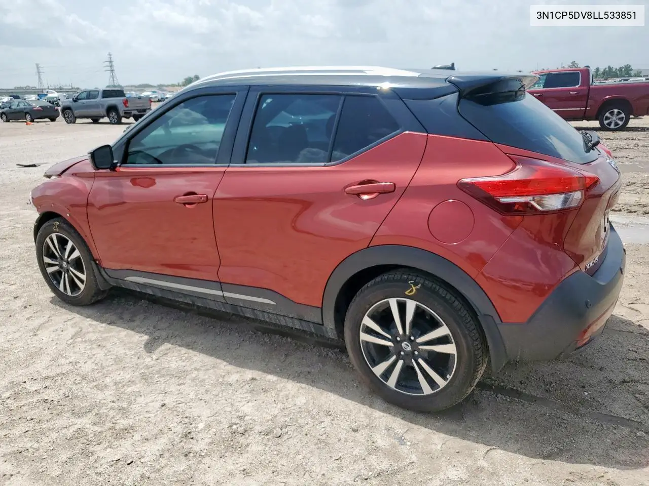 2020 Nissan Kicks Sr VIN: 3N1CP5DV8LL533851 Lot: 63013835