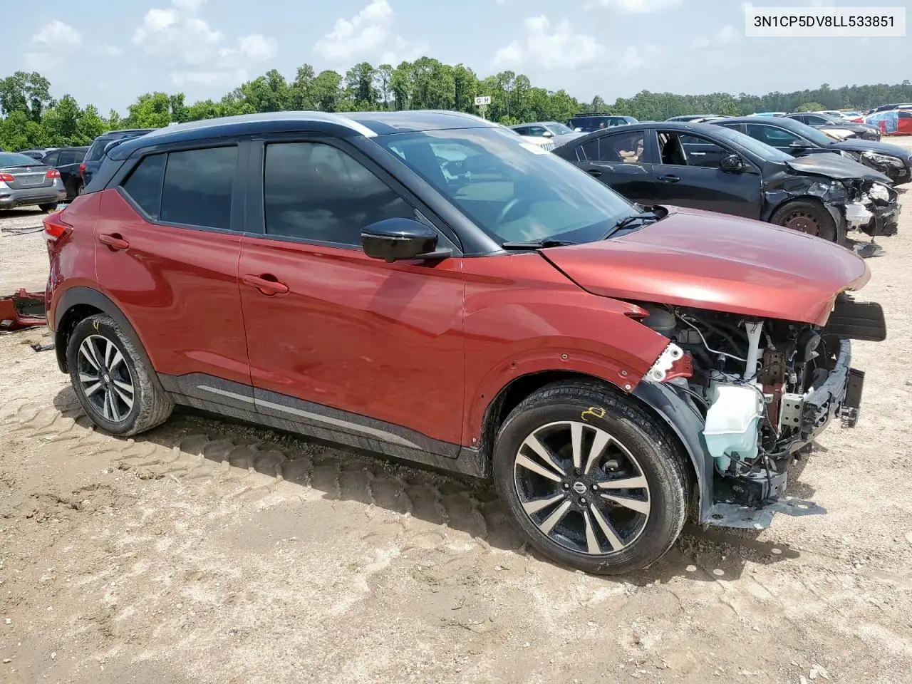 2020 Nissan Kicks Sr VIN: 3N1CP5DV8LL533851 Lot: 63013835