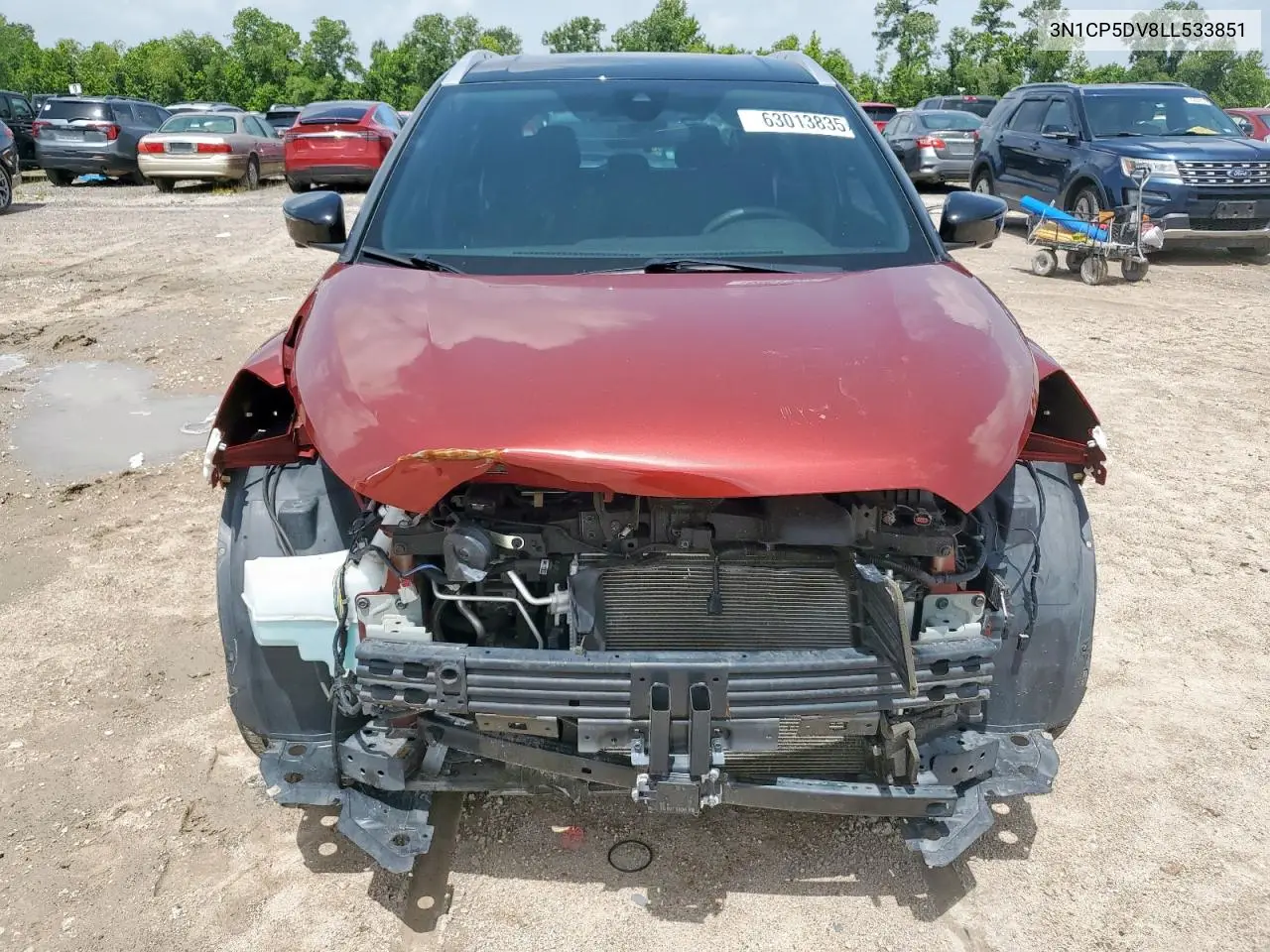 2020 Nissan Kicks Sr VIN: 3N1CP5DV8LL533851 Lot: 63013835