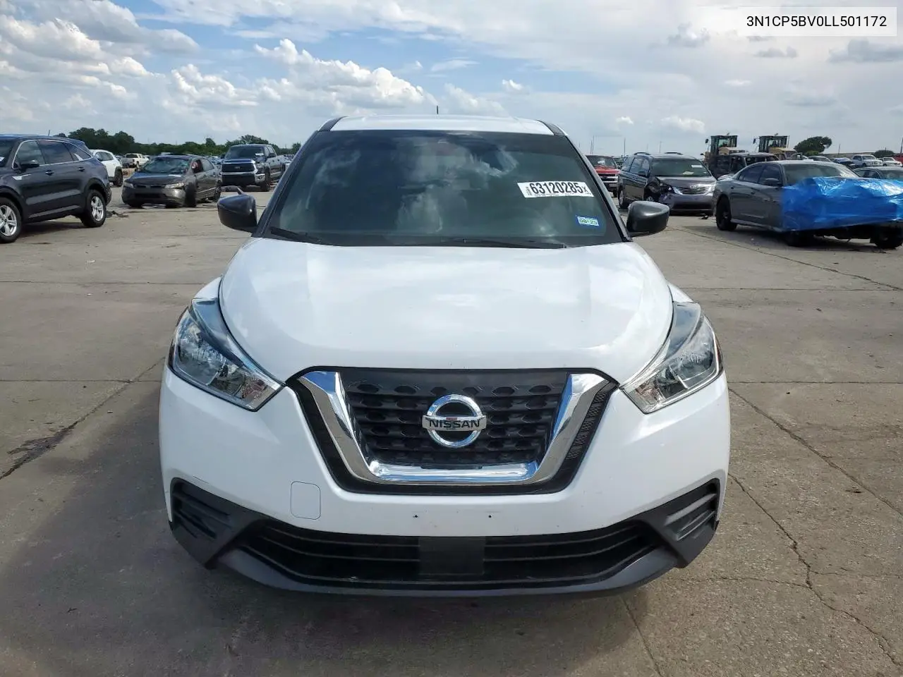 2020 Nissan Kicks S VIN: 3N1CP5BV0LL501172 Lot: 63120285