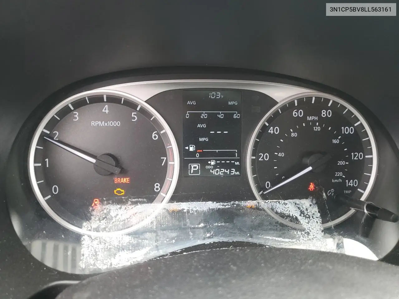 2020 Nissan Kicks S VIN: 3N1CP5BV8LL563161 Lot: 63306695