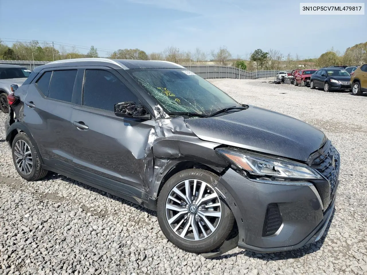 2021 Nissan Kicks Sv VIN: 3N1CP5CV7ML479817 Lot: 51349595