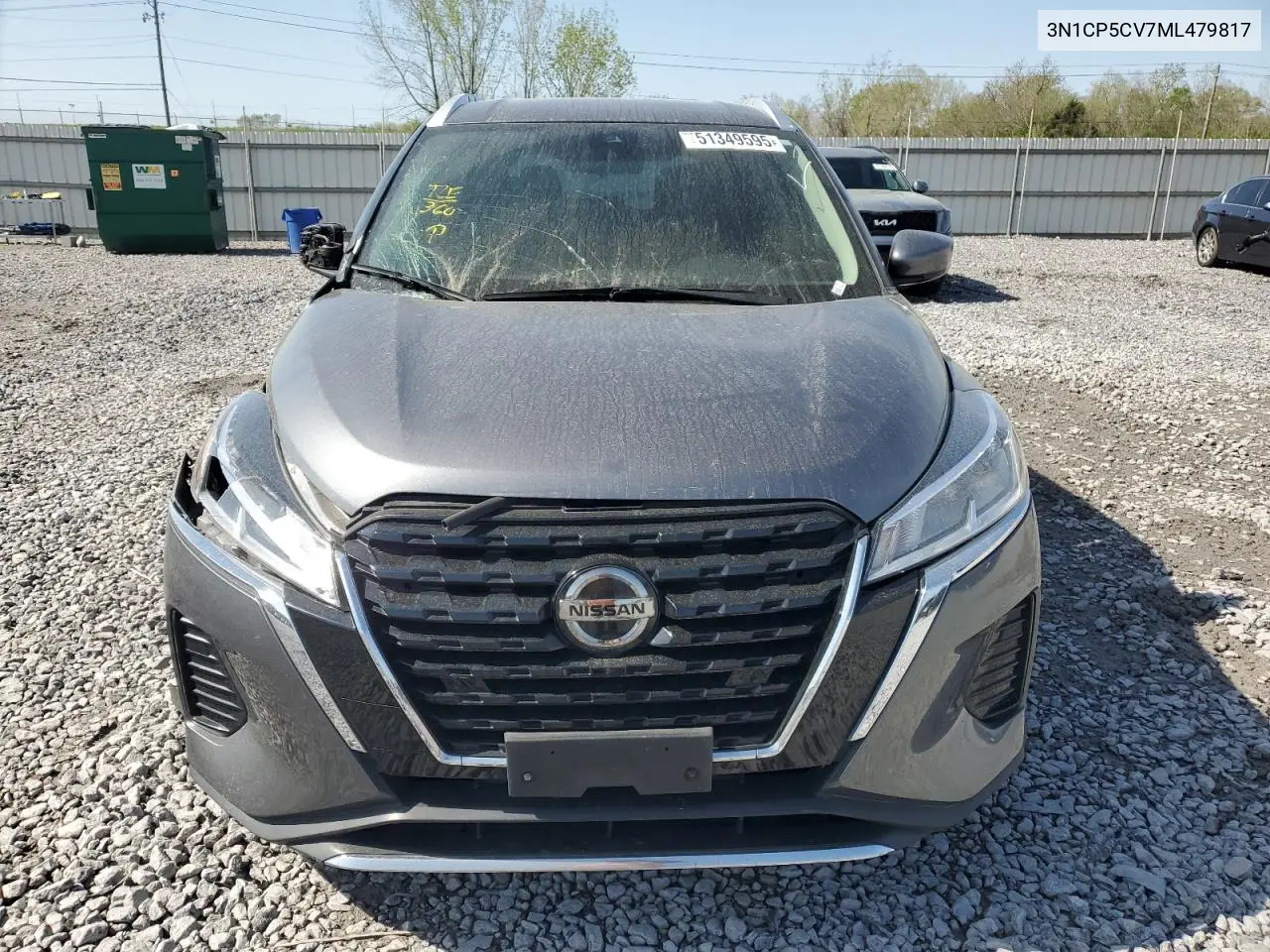 2021 Nissan Kicks Sv VIN: 3N1CP5CV7ML479817 Lot: 51349595