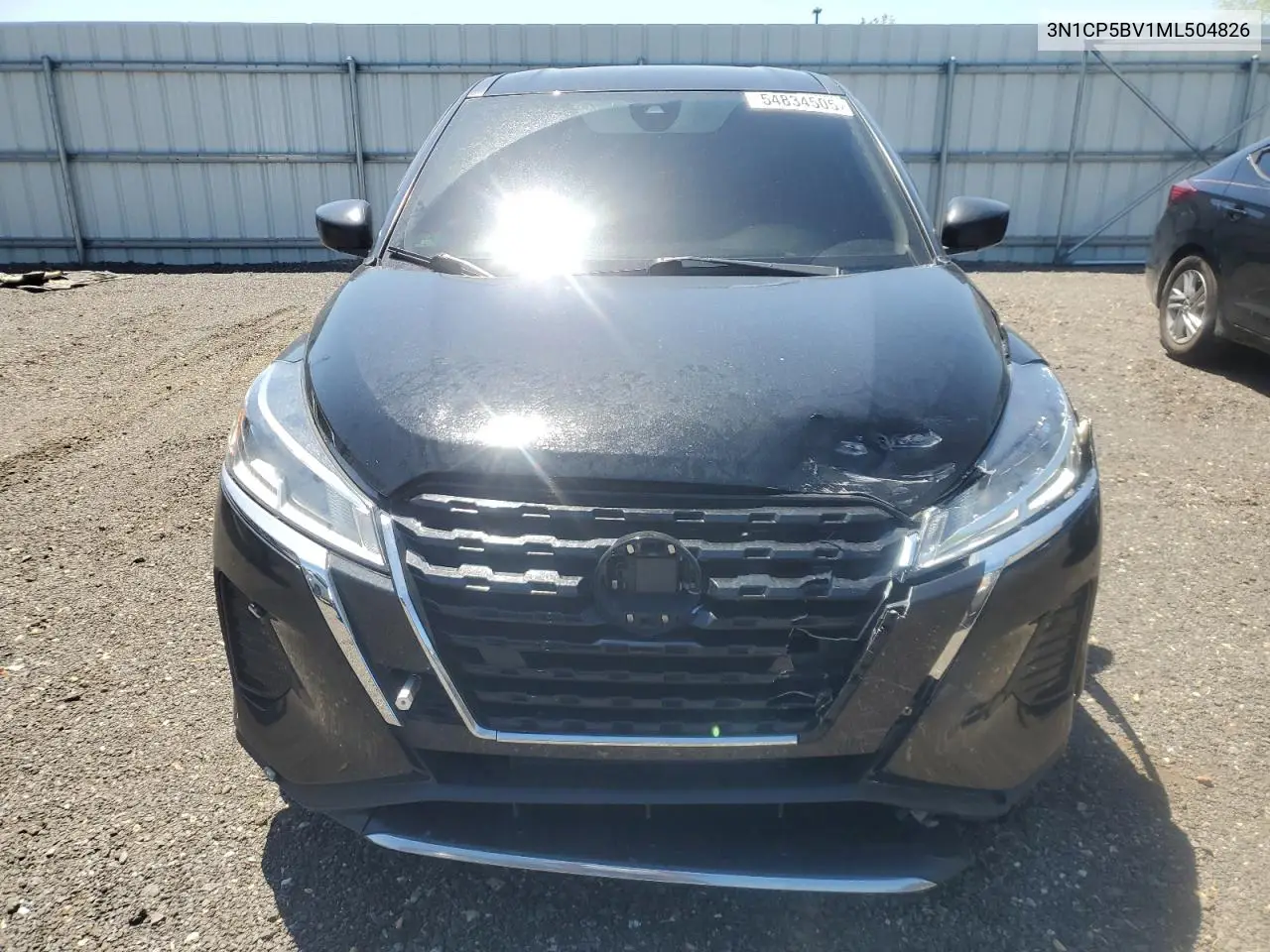 2021 Nissan Kicks S VIN: 3N1CP5BV1ML504826 Lot: 54834505