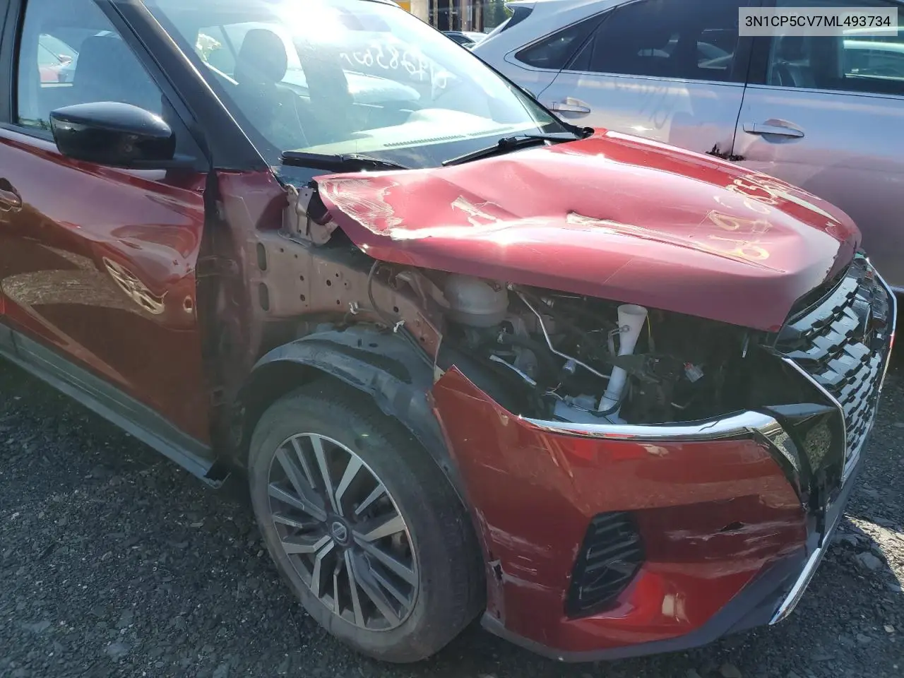 2021 Nissan Kicks Sv VIN: 3N1CP5CV7ML493734 Lot: 61928565
