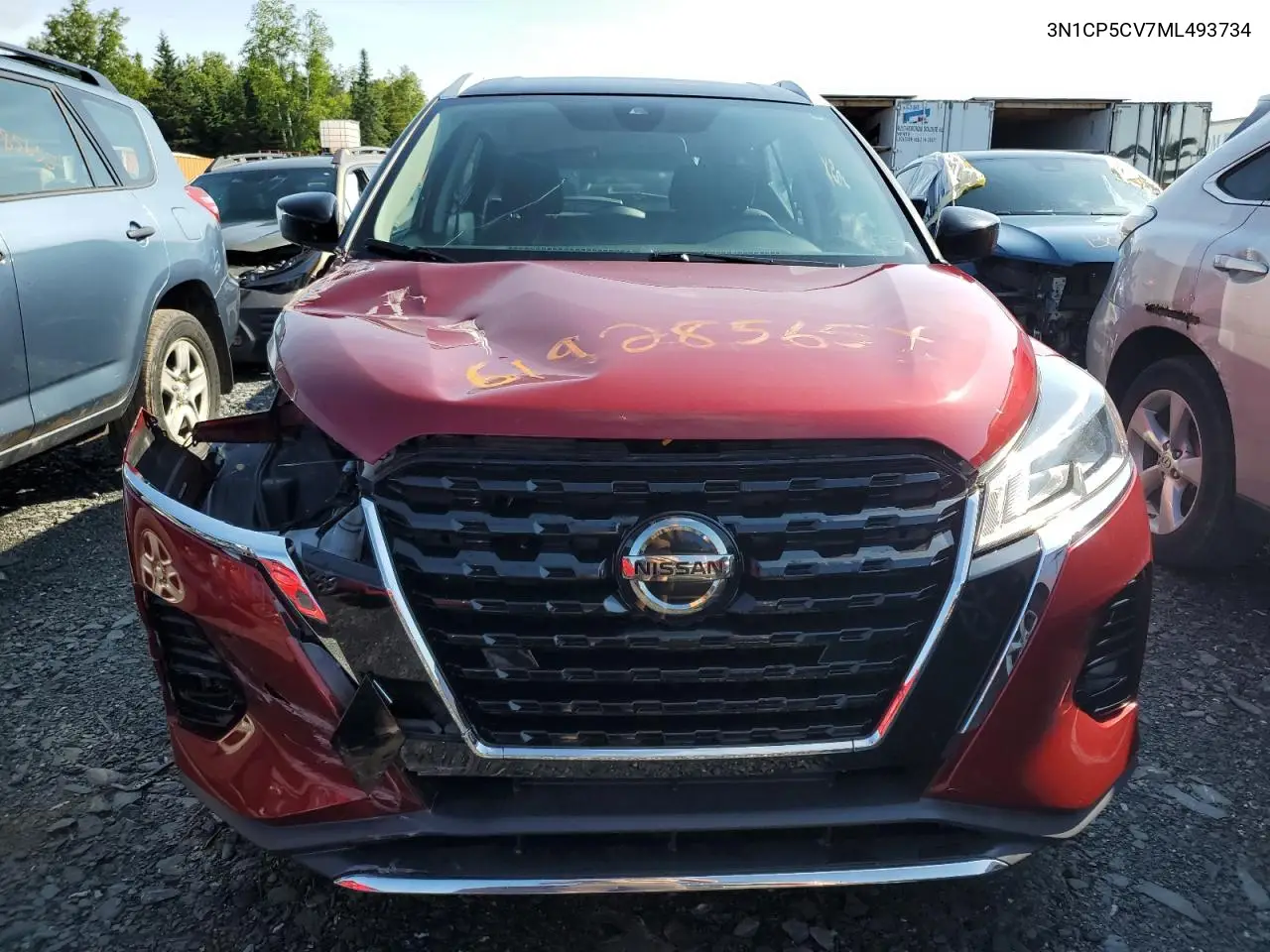 2021 Nissan Kicks Sv VIN: 3N1CP5CV7ML493734 Lot: 61928565