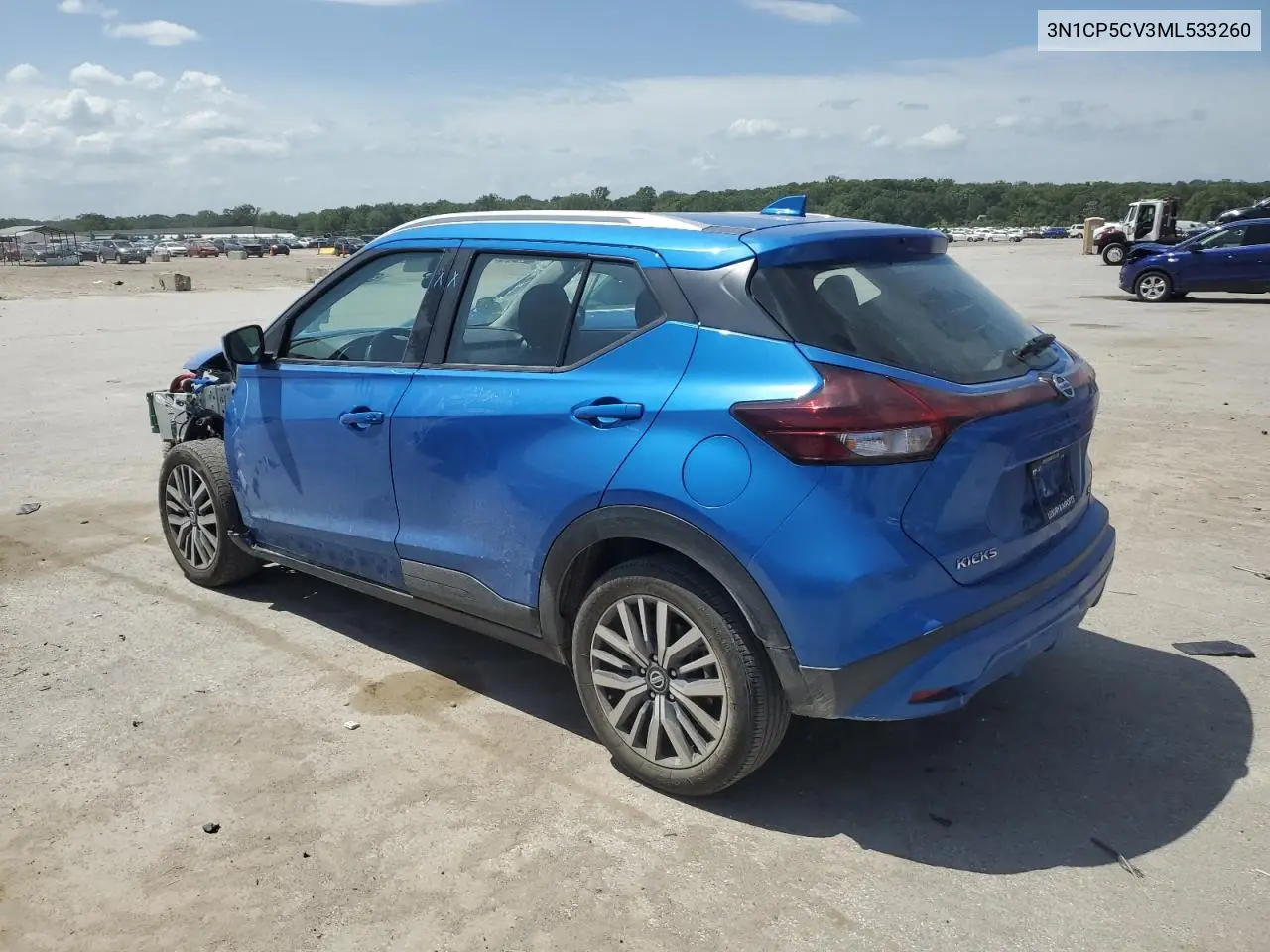 2021 Nissan Kicks Sv VIN: 3N1CP5CV3ML533260 Lot: 62181415