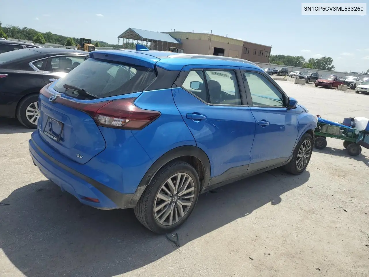 2021 Nissan Kicks Sv VIN: 3N1CP5CV3ML533260 Lot: 62181415