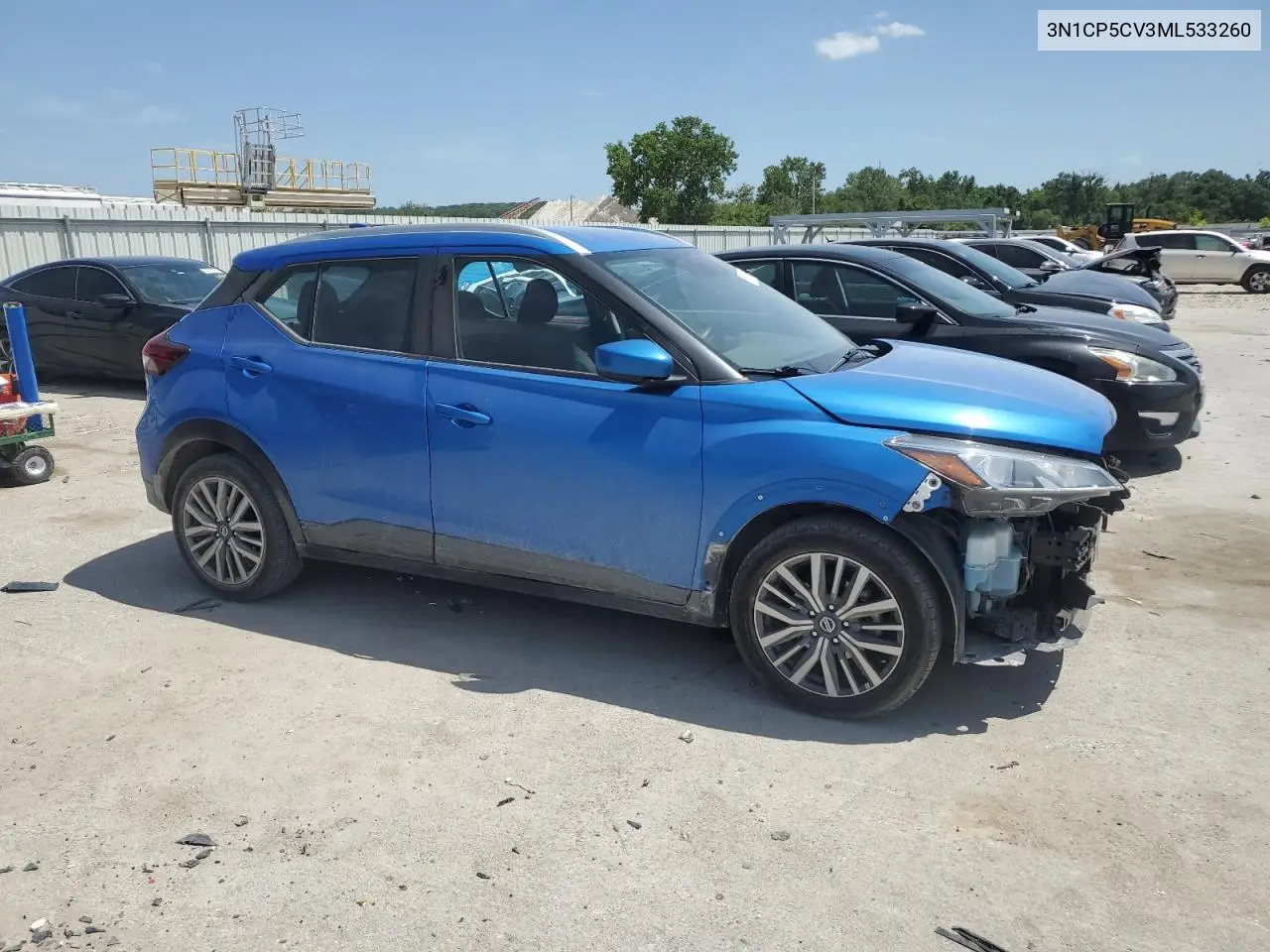 2021 Nissan Kicks Sv VIN: 3N1CP5CV3ML533260 Lot: 62181415