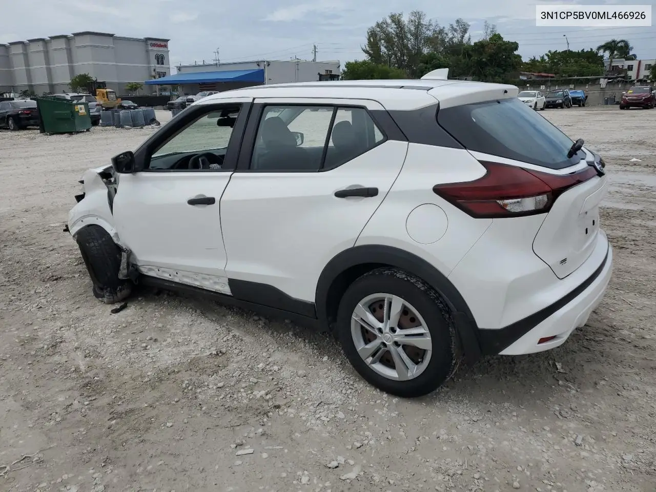 2021 Nissan Kicks S VIN: 3N1CP5BV0ML466926 Lot: 62561685
