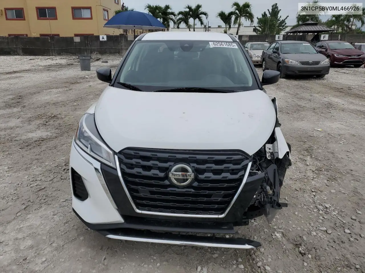 2021 Nissan Kicks S VIN: 3N1CP5BV0ML466926 Lot: 62561685