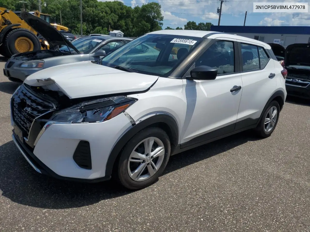 2021 Nissan Kicks S VIN: 3N1CP5BV8ML477978 Lot: 62595615